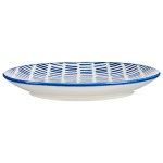PRATO S/MESA 20CM DESENHO LINHAS AZUL 89986