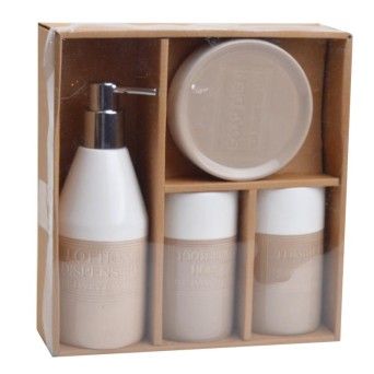 CONJ. BANHO PORCEL 4PCS 2383-002 CX18