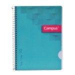 CADERNO CAMPUS PP ESPIRAL A5 QUADR 90GR