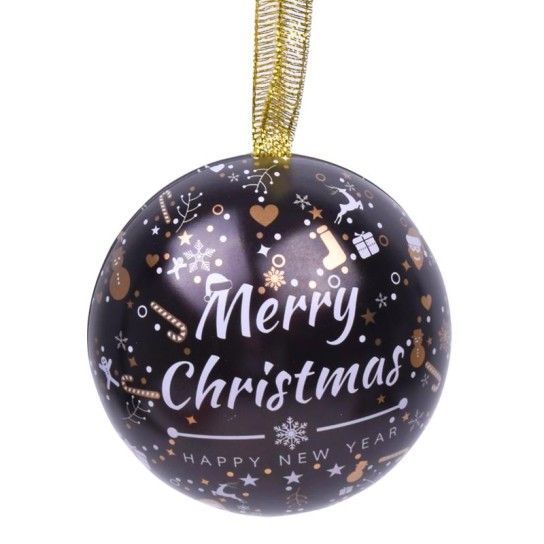 BOLA METAL NATAL 6.5CM 612-600 CX100