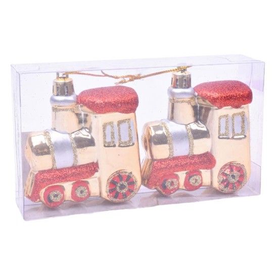 PENDURANTE LOCOMOTIVAS NATAL 7CM 2UN PENDURANTE LOCOMOTIVAS NATAL 7CM 2UN