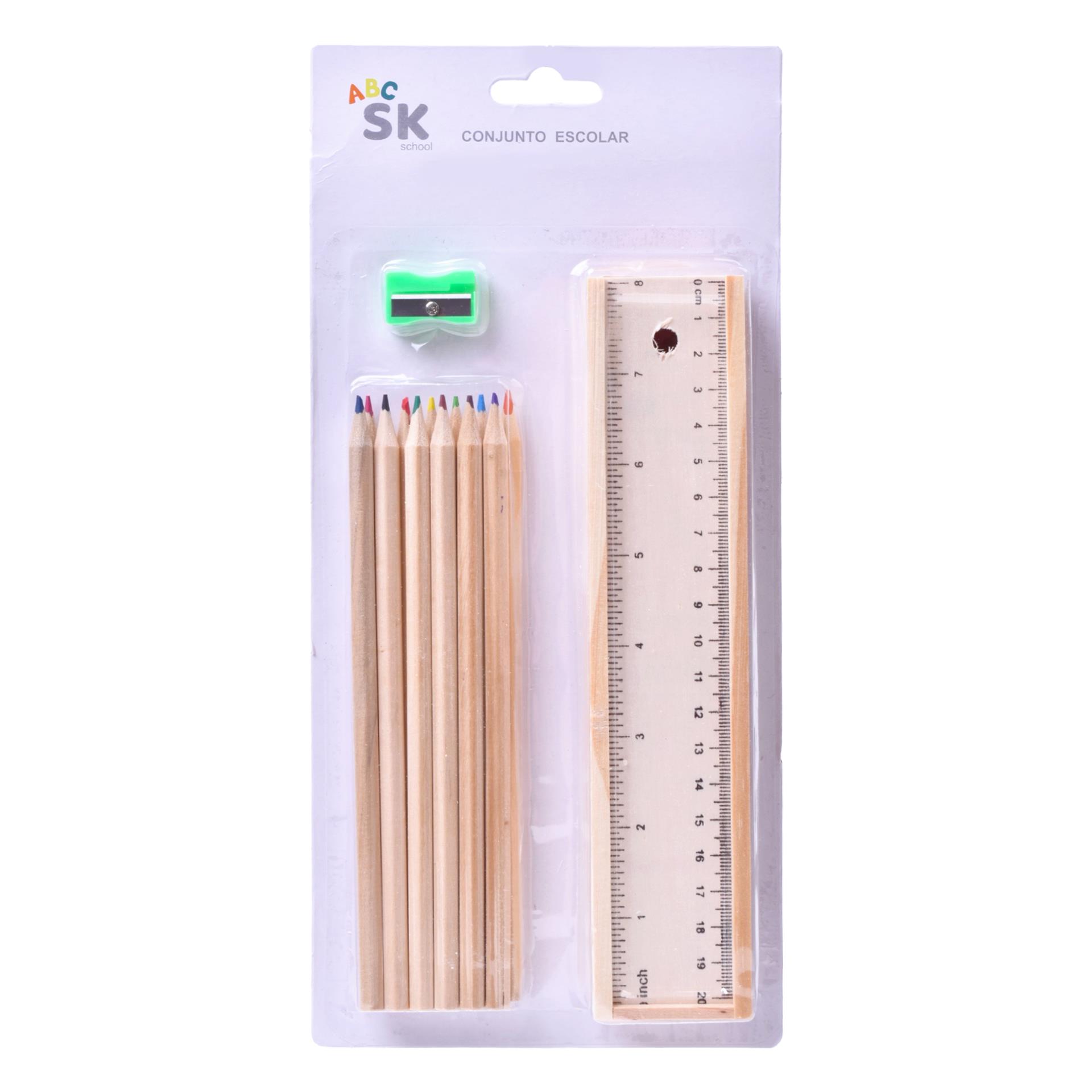 LAPIS COR12U+REGUA MAD 1798-200CX144