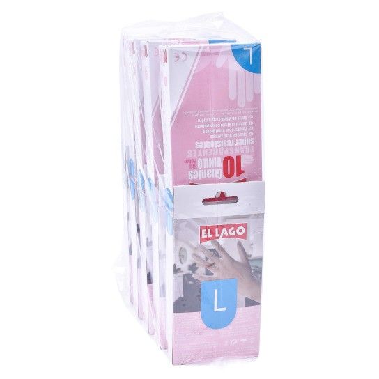 LUVAS VINIL 10UN GRD CX168 LUVAS VINIL 10UN GRD CX168