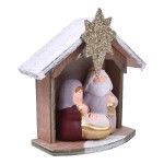 PRESEPIO C/ CABANA C/NEVE E LUZ