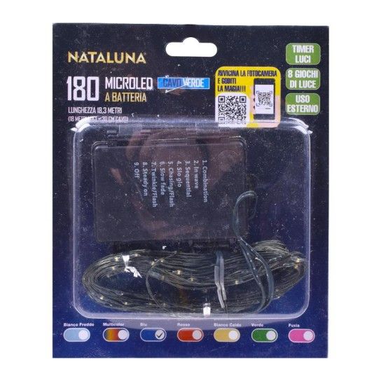 SERIE NATAL 180MICROLED 18MT TEMP. AZUL SERIE NATAL 180MICROLED 18MT TEMP. AZUL