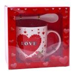 SET CANECA E COLHER 8,5X9 2645-110-02 CX72