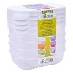 PLASTICO CONJ. 4 CAIXAS 0.25L 01279