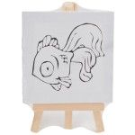 TELA P/PINTAR C/DESENHO 10X10XCM 202-833