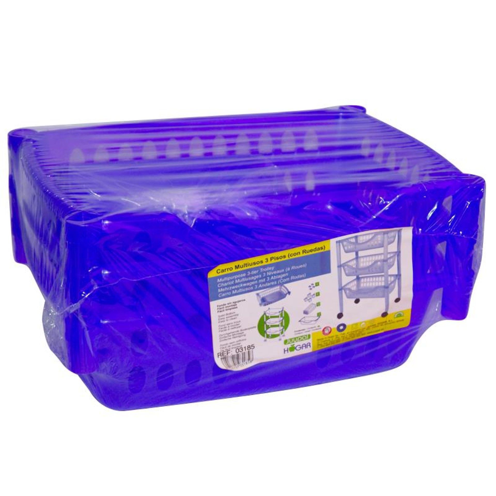 CARRO MULTIUSOS PLASTICO AZUL 05185 CX8 CARRO MULTIUSOS PLASTICO AZUL 05185 CX8