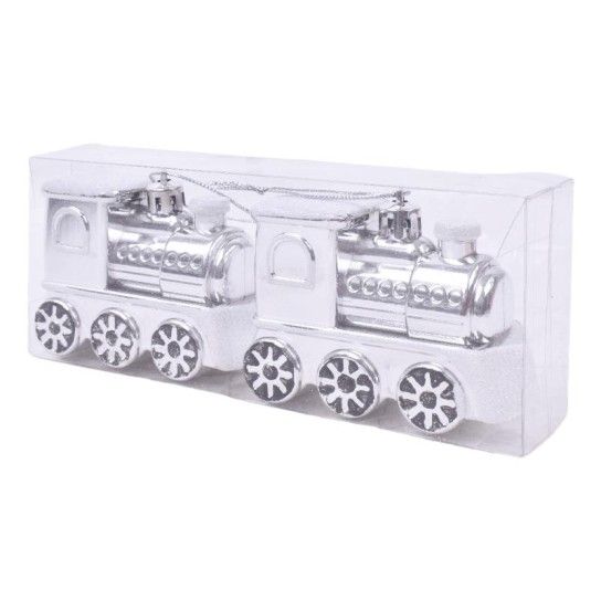 CJ. 2 LOCOMOTIVAS NATAL 7CM P/PEND CJ. 2 LOCOMOTIVAS NATAL 7CM P/PEND