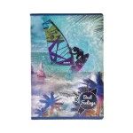 CADERNO AGRAF A5 80F QUAD.WATER