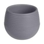 CONJ 3 VASOS RESERVA AGUA 6CM CINZA CONJ 3 VASOS RESERVA AGUA 6CM CINZA