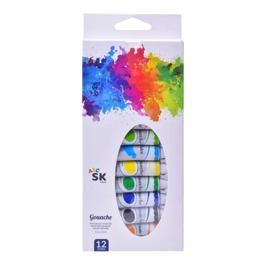 TINTA GUACHE 12CORES 12ML 2679-100 CX60 TINTA GUACHE 12CORES 12ML 2679-100 CX60