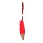 PENDURANTES PLUMA VRM 12CM 10UN