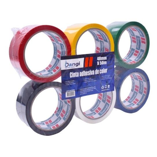 FITA ADESIVA CORES 48X50M REF. B52509 FITA ADESIVA CORES 48X50M REF. B52509
