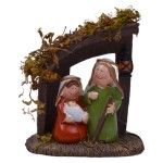 PRESEPIO RESINA 11CM C/ CABANA PRESEPIO RESINA 11CM C/ CABANA