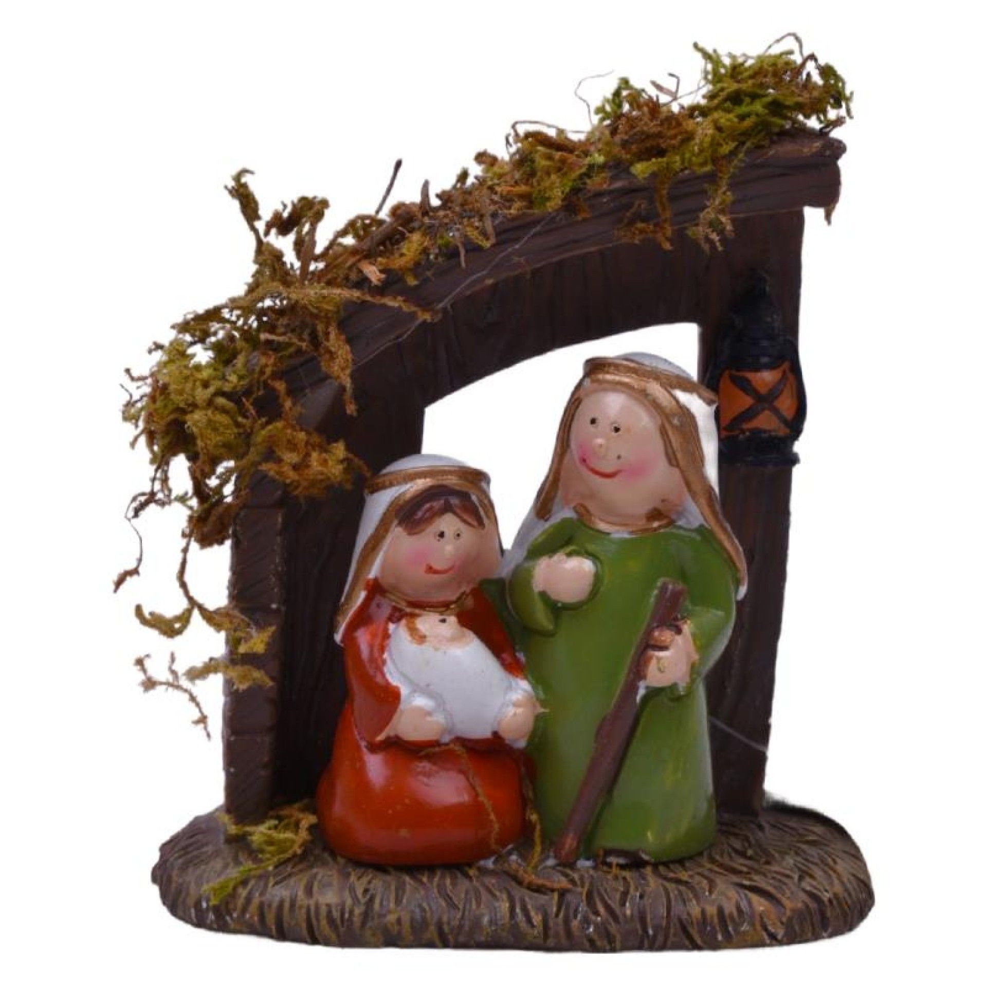 PRESEPIO RESINA 11CM C/ CABANA PRESEPIO RESINA 11CM C/ CABANA