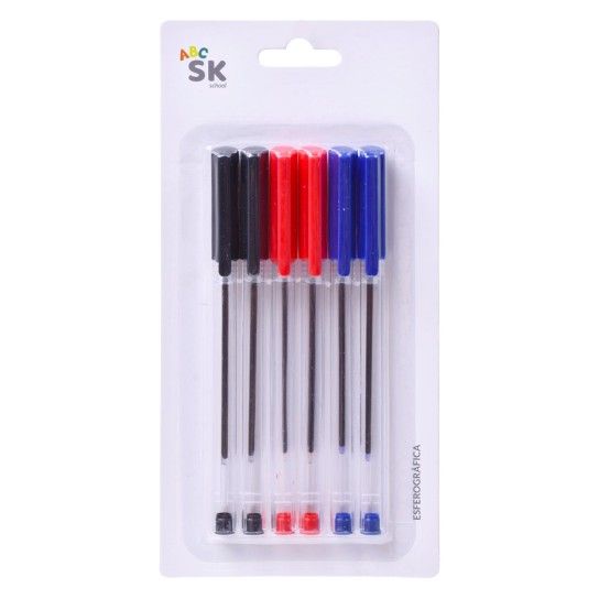 CANETA ESF 6UN 14,3CM 2556-001-06 CX288 CANETA ESF 6UN 14,3CM 2556-001-06 CX288