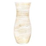 JARRA VIDRO OURO/PRATA 37CM JARRA VIDRO OURO/PRATA 37CM