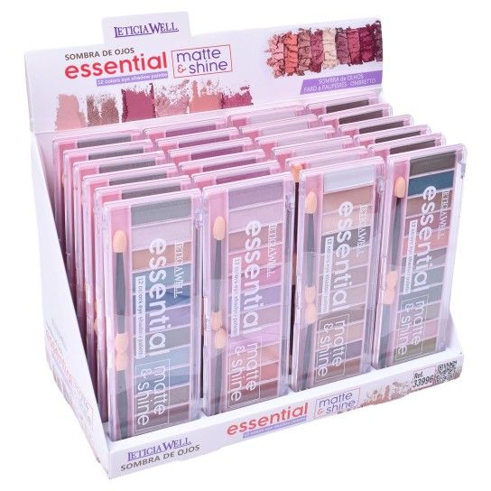 PALETA SOMBRAS ESSENTIAL 12CORES 33996 24UN PALETA SOMBRAS ESSENTIAL 12CORES 33996 24UN