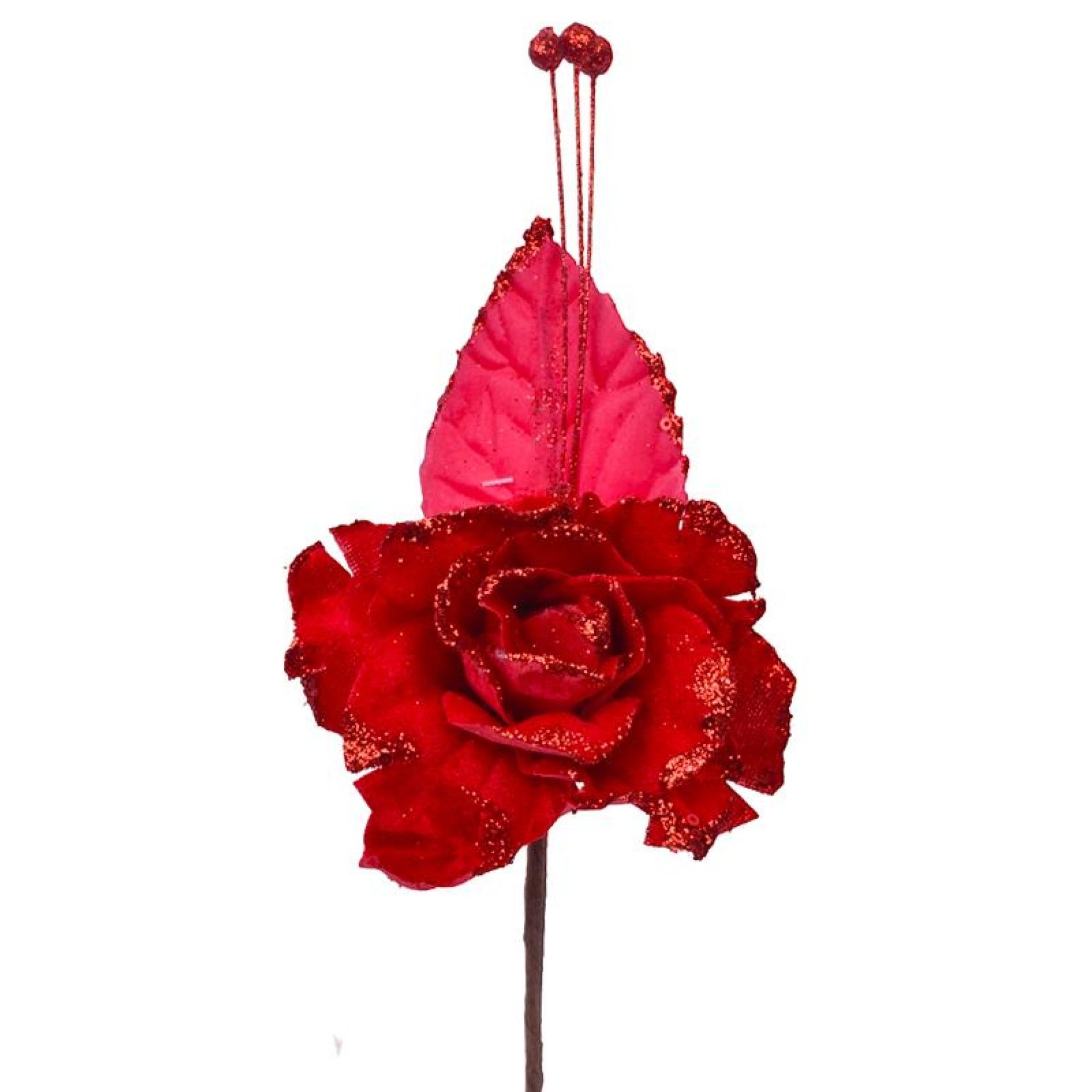 FLOR HASTE CURTA M.925015 VERM FLOR HASTE CURTA M.925015 VERM