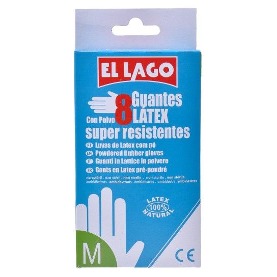 LUVAS LATEX 8UNID. T.M. LUVAS LATEX 8UNID. T.M.