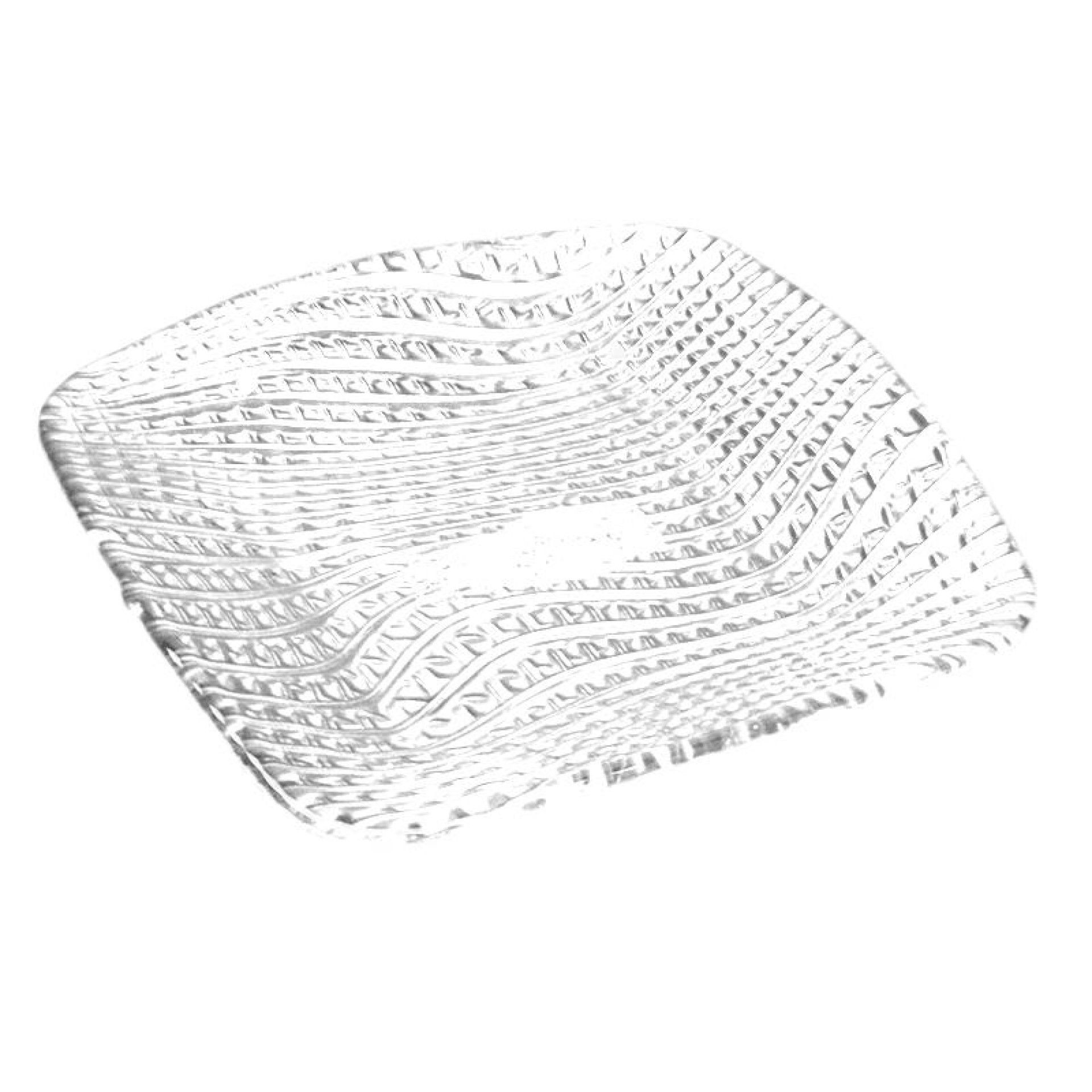 PRATO VIDRO QUAD. 16CM VERDE
