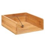 PORTA GUARDANAPOS BAMBU 21,5CM