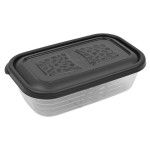 PLASTICO CAIXA RET. 600ML ELEGANCE C. SORT