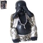 BUDA RESINA PRETO 23CM BUDA RESINA PRETO 23CM