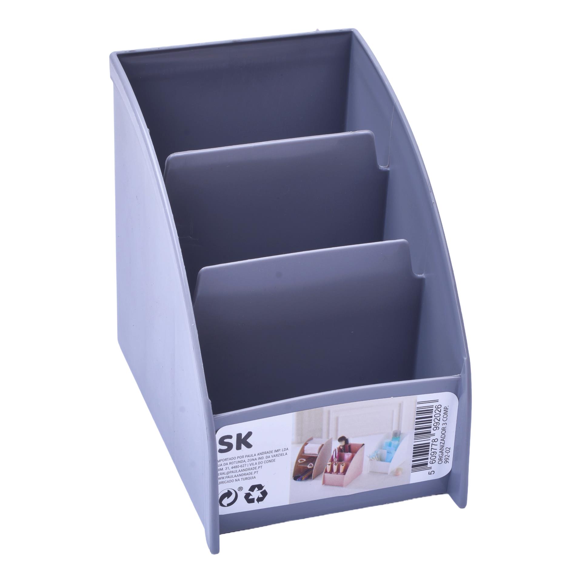 ORGANIZADOR PLT 3COMP 0992-02 CX36 ORGANIZADOR PLT 3COMP 0992-02 CX36
