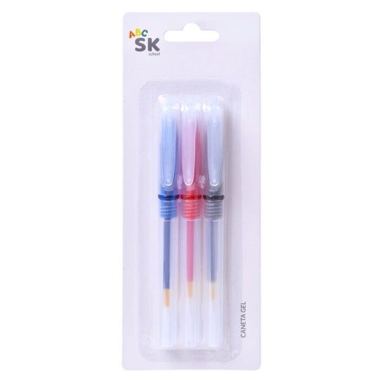 CANETA GEL 3UN 14CM 2556-008-03 CX288 CANETA GEL 3UN 14CM 2556-008-03 CX288