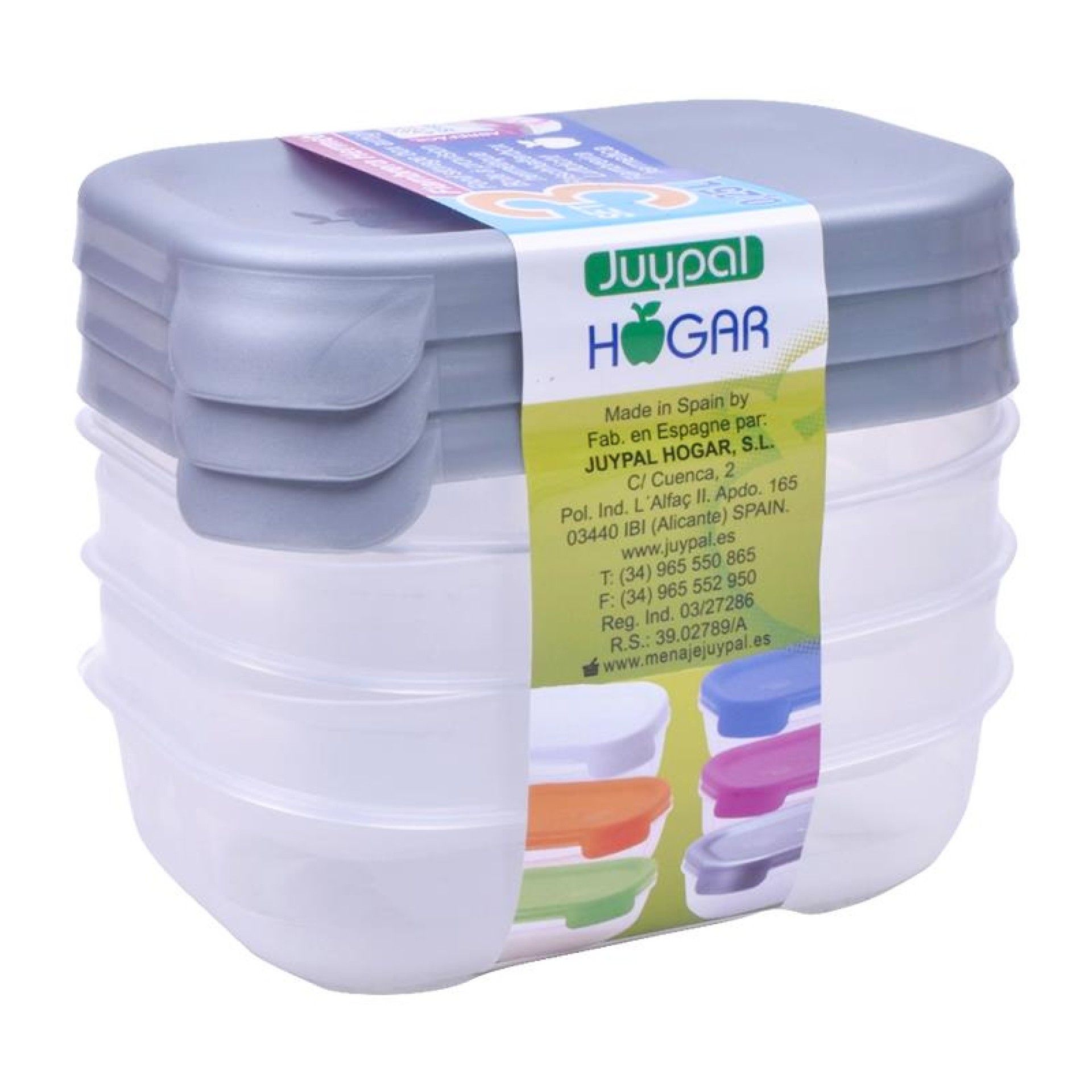 PLASTICO CONJ. 3 CAIXAS RECT. 0.25L BR. PLASTICO CONJ. 3 CAIXAS RECT. 0.25L BR.