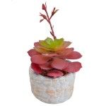 VASO C/PLANTA ARTIFICIAL 2438-105