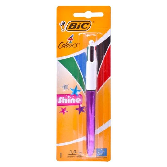 CANETA BIC 4 CORES SHINE CX20
