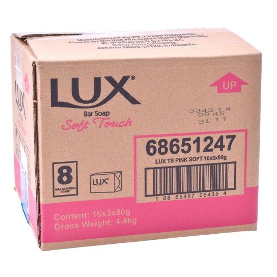 LUX SABONETE SOFT TOUCH 3X80G LUX SABONETE SOFT TOUCH 3X80G