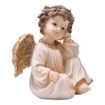 ANJO RESINA EM ORACAO C/ LUZ