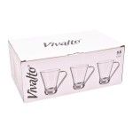 CHAVENA VIDRO ASA METAL 200 ML CX12