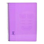 CADERNO  ESPIRAL A5 PASTEL 80FLS PAUTADO