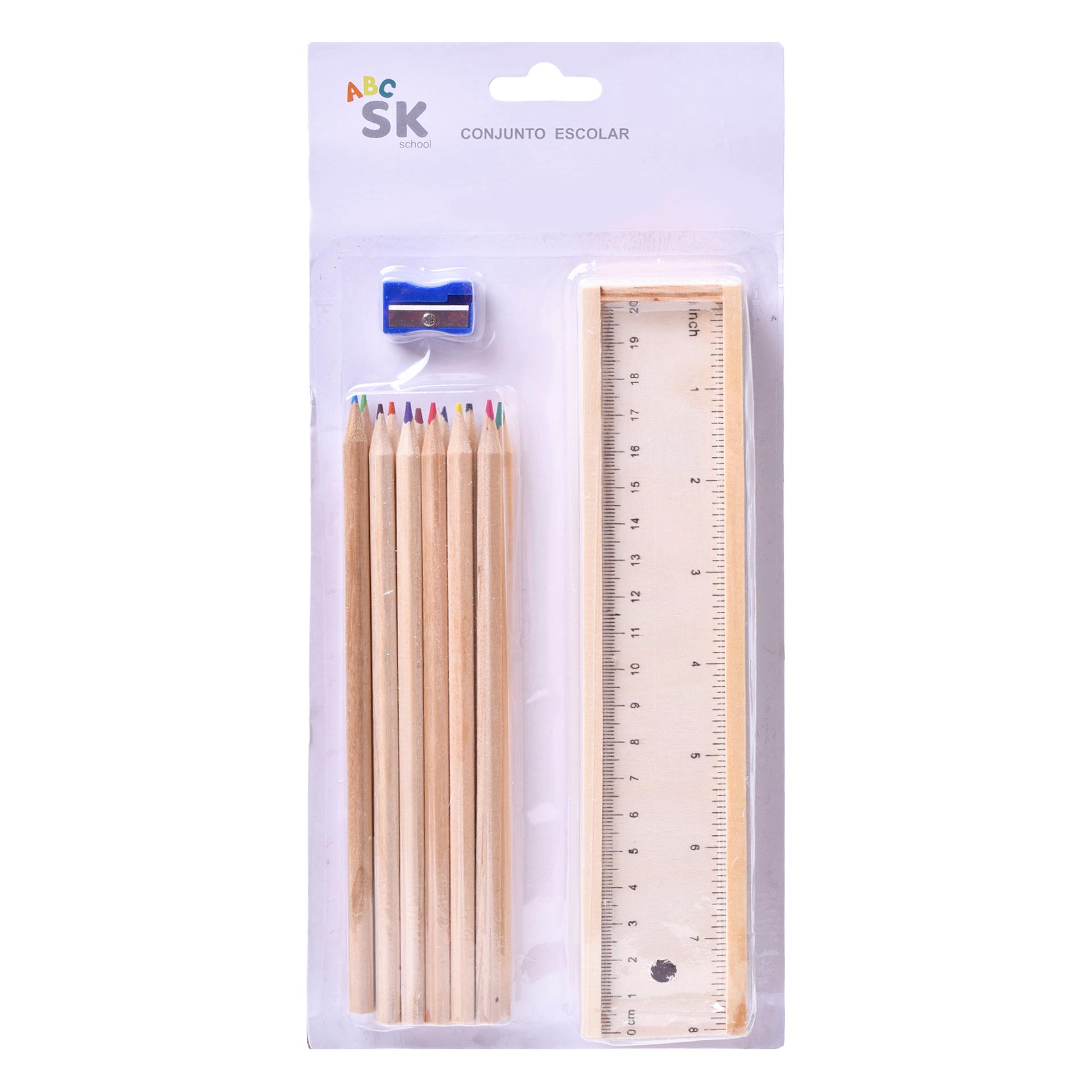 LAPIS COR12U+REGUA MAD 1798-200CX144