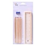 LAPIS COR12U+REGUA MAD 1798-200CX144