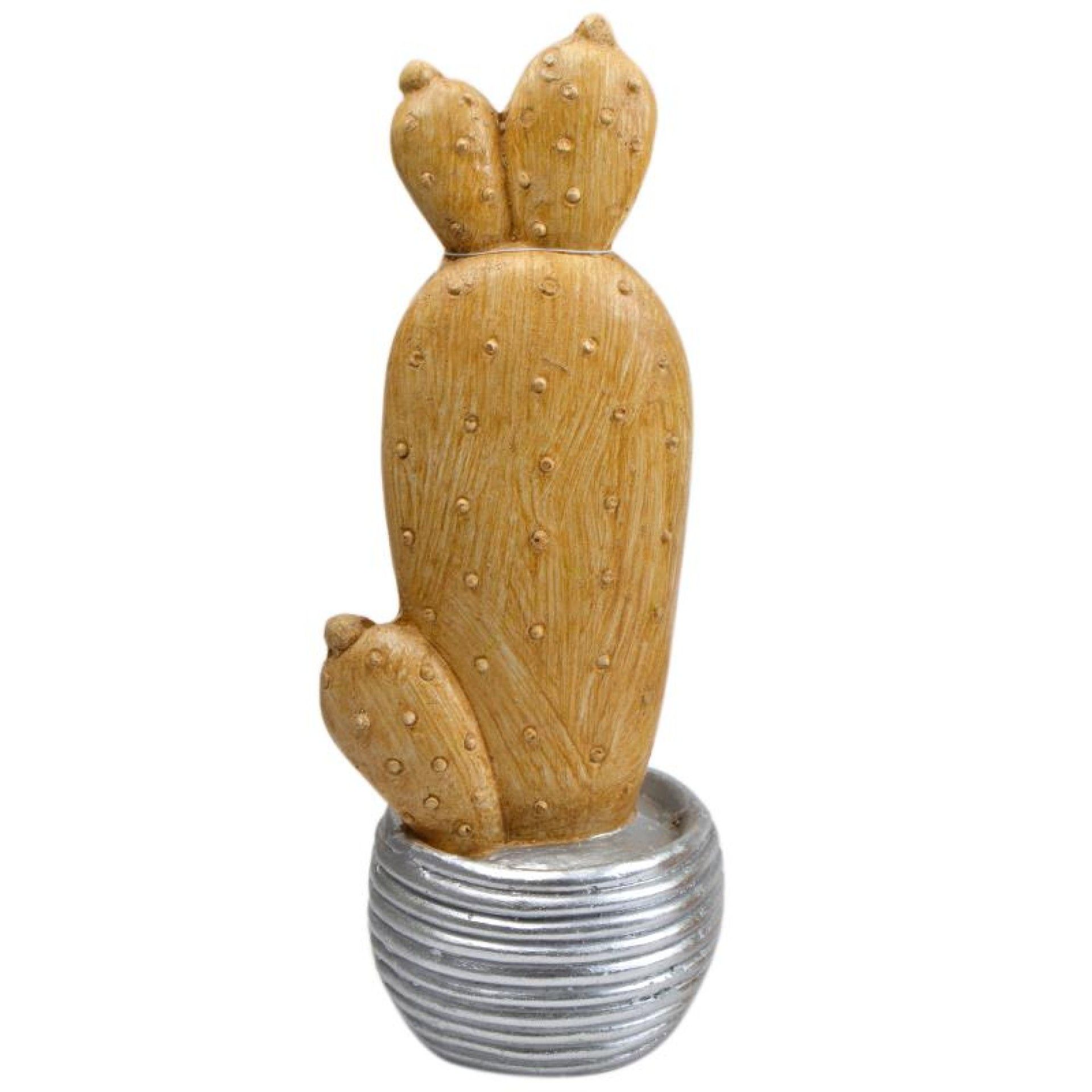 CACTO RESINA BRC/PRATA 40CM 57691 CACTO RESINA BRC/PRATA 40CM 57691
