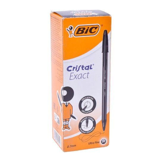 CANETA BIC CRISTAL EXACT PRETO 20UNI CANETA BIC CRISTAL EXACT PRETO 20UNI