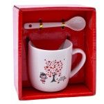 SET CANECA E COLHER 7,2X7,2 2645-109-14 CX120