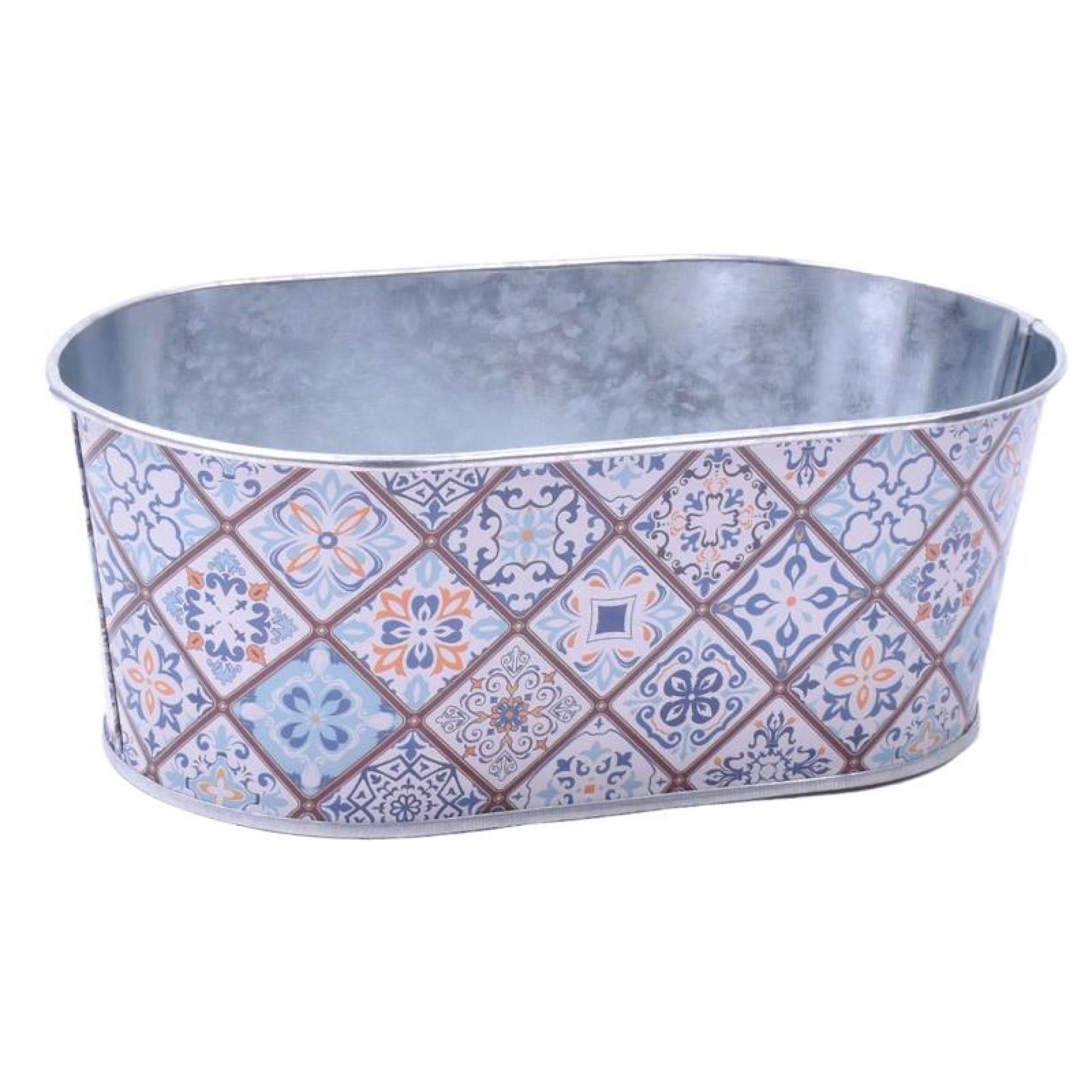 VASO METAL OVAL 12429 CX24 VASO METAL OVAL 12429 CX24