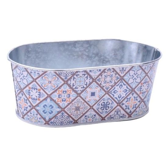 VASO METAL OVAL 12429 CX24 VASO METAL OVAL 12429 CX24