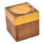 CAIXA MADEIRA QUAD DEC 5X5X5CM CX75688 CAIXA MADEIRA QUAD DEC 5X5X5CM CX75688
