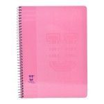 CADERNO  ESPIRAL A5 PASTEL 80FLS PAUTADO