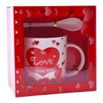 SET CANECA E COLHER 8,5X9 2645-110-02 CX72
