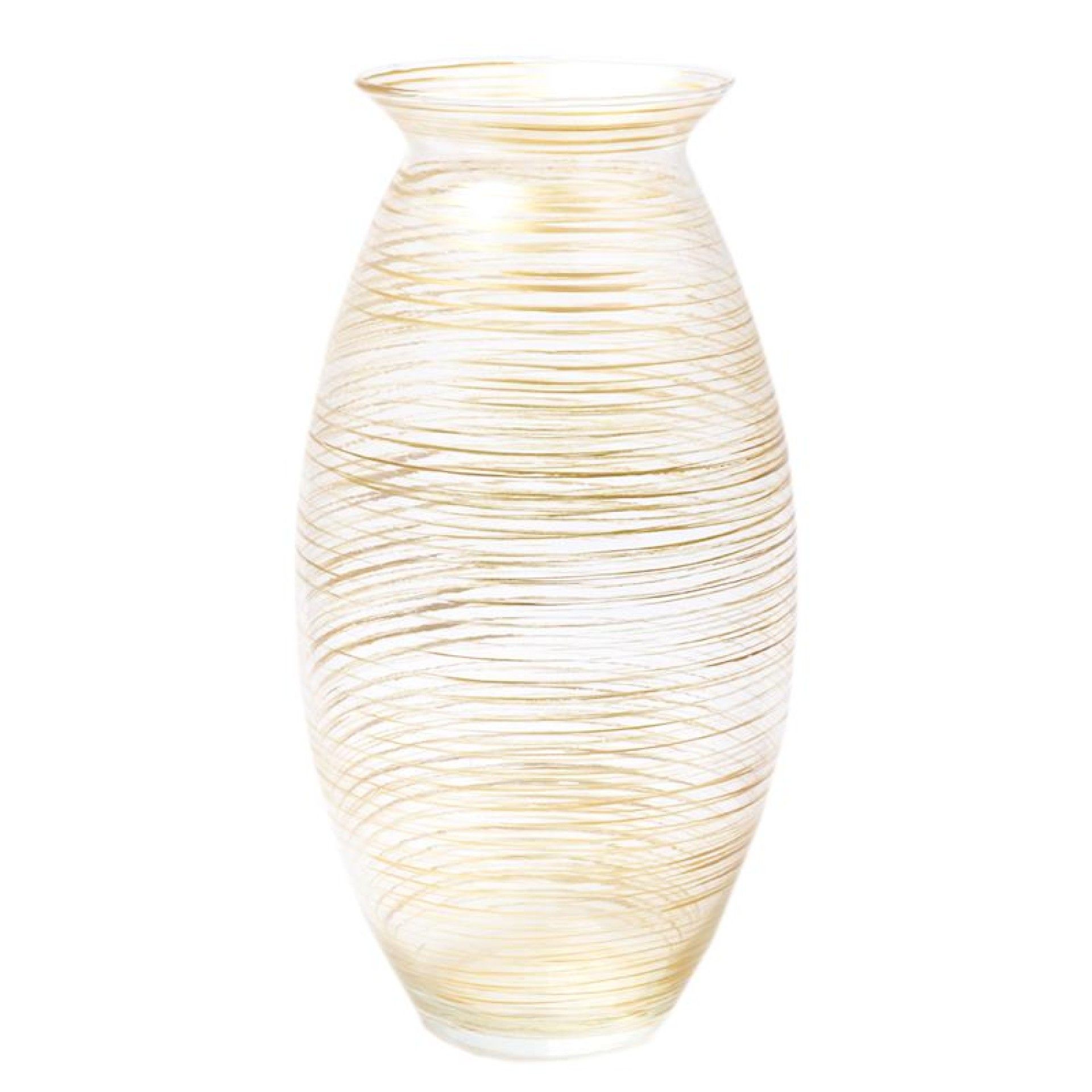 JARRA VIDRO OURO/PRATA 37CM JARRA VIDRO OURO/PRATA 37CM